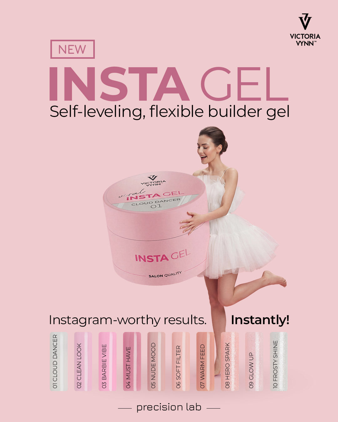 Victoria Vynn Insta Gel 08 Hero Spark 40ml Builder Gel ✅ HEMA-vrij • ✅ TPO-vrij • ✅ Di-HEMA-vrij